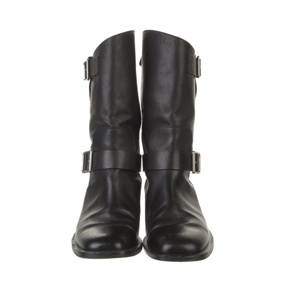 Chanel Black Leather Side Zip CC
Logo Moto Boots Sz 36.5 US 6.5
100% Authentic